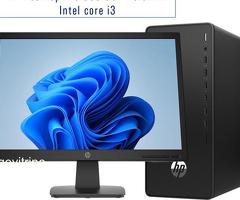 HP Pro 300 G6 MT Intel core i3 10è Génération 4Go / 1To, Écran 22 Pouces