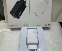 Chargeur ultra rapide 120 W Turbo Charging 5.0 avec câble USB C 6A pour Xiaomi, Redmi Note, Mi, Peti