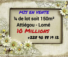 Terrain à vendre