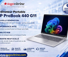Ordinateur Portable Professionnel HP ProBook 440 G11 – 14" Intel (Neuf Scellé)