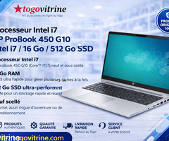 Ordinateur Portable Professionnel HP ProBook 450 G10 – Intel i7 / 16 Go RAM / 512 Go SSD (Neuf Scell