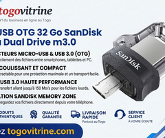 Clé USB OTG 32 Go SanDisk Ultra Dual Drive m3.0 – Pour Smartphone & PC (Neuf)