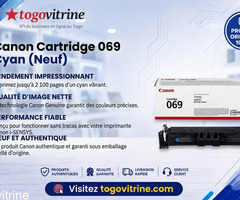 Cartouche de Toner Cyan Canon 069 Originale – Haute Qualité (Neuve Scellée)
