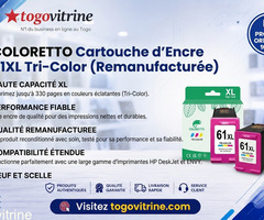 Cartouche d'Encre Coloretto 61 XL Tri Color – Haute Qualité et Économique (Neuve)