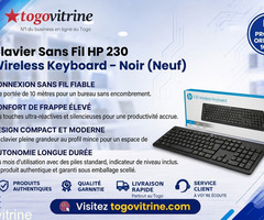 Clavier Sans Fil HP 230 Wireless Keyboard – Noir (Neuf)