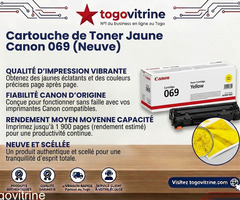 Cartouche de Toner Jaune Canon 069 Originale – Haute Qualité (Neuve Scellée)