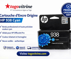 Cartouche d'Encre Origine HP 938 Cyan – Rendu Professionnel & Haute Précision (Neuf)