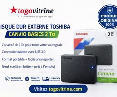 Disque Dur Externe Portable Toshiba Canvio Basics 2 To (2 TB) USB 3.0 – Neuf en Boîte