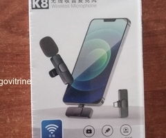 Microphone Cravate Sans Fil K8 – Idéal Vlogs, TikTok, Streaming & Interviews sur Smartphone (Neu