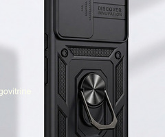 COQUE DE PROTECTION ULTRA-ROBUSTE AVEC CACHE-CAMÉRA ET ANNEAU