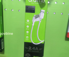 Câble Lightning Oraimo FastLine (OCD-L53) - 2.4A Fast Charging