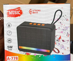 Enceinte Portable Bluetooth A-778 avec Lumière LED & Basses Puissantes ????????✨