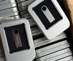 Clé USB SanDisk Métallique Ultra Sleek dans son Boîtier Métallique Élégant