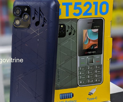 Téléphone Portable Q-SEVEN GT5210 Design Musical (Recharge Type-C & Grande Batterie)