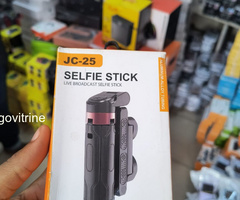 Perche à Selfie & Trépied Bluetooth Ultra-Compact JC-25