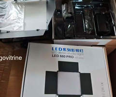 Panneau d'Éclairage LED Professionnel Studio LED 660 PRO avec Coupe-Flux (Barn Doors)