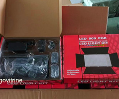 Kit d'Éclairage Professionnel LED 800 RGB avec Coupe-Flux & Télécommande