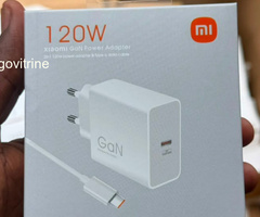 Chargeur Secteur Ultra Rapide Xiaomi GaN Power Adapter 120W Max avec Câble Type-C