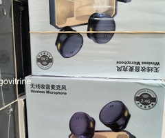 Microphone Sans Fil 2.4G avec Boîtier de Recharge – Double Microphone