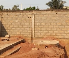 VILLA EN  CONSTRUCTION INACHEVÉE au niveau dalle à Adidogomé franciscain 